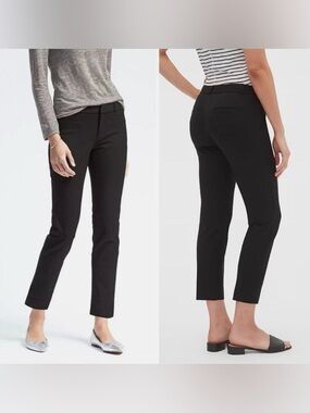 Banana Republic Sloan Mid-Rise Pants (Black)